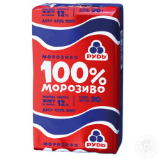 Морозиво Рудь 100% морозиво 90г брикет