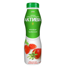 Біфідойогурт Данон Активія 1.5% 260г полуниця питний пл/б