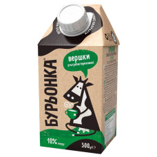 Вершки Бурьонка 10% 500г ультрапастеризовані т/п