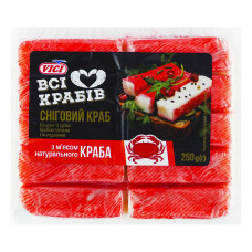Крабові палички Вічі 250г з м'ясом краба натурального