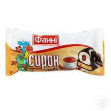Сирок Фанні 15% 50г згущене молоко з печивом в глазурі
