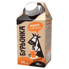 Вершки Бурьонка 15% 500г ультрапастеризовані т/п
