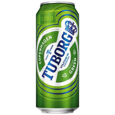 Пиво Туборг Грін 4.6% 0.5л з/б